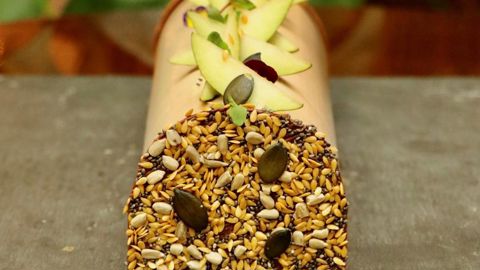 Bûche de Julien Delhome de l’hôtel du Louvre.